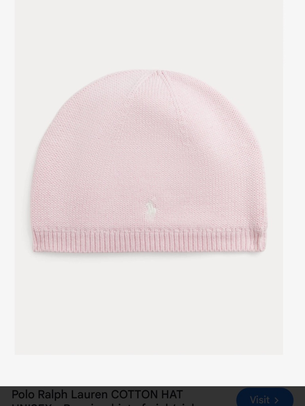 Polo by Ralph Lauren Cotton Knit Hat and Scarf
